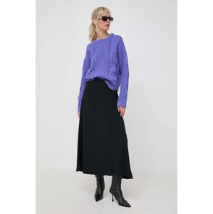 Liviana Conti gyapjú pulóver meleg, női, lila