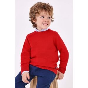 Mayoral gyerek gyapjúkeverékből készült pulóver piros, könnyű
