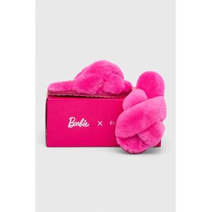 Emu Australia gyerek gyapjú papucs x Barbie, Mayberry Teens rózsaszín
