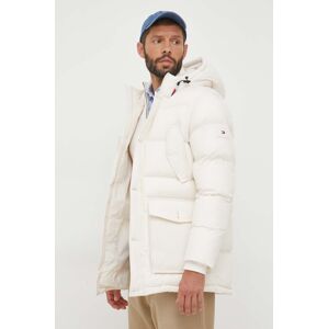 Tommy Hilfiger rövid kabát bézs, férfi, téli
