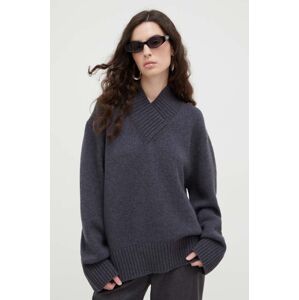 Lovechild gyapjú pulóver női, szürke