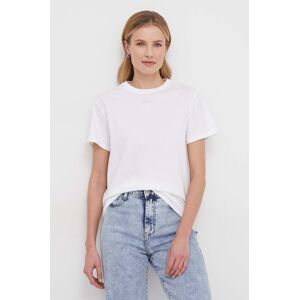 Calvin Klein pamut póló női, fehér