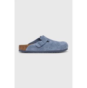 Birkenstock papucs velúrból Boston kék, 1026769