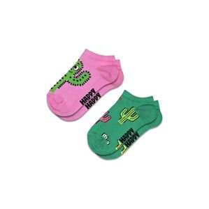Happy Socks gyerek zokni Kids Cactus Low Socks 2 pár lila