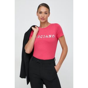 Marciano Guess t-shirt női, rózsaszín