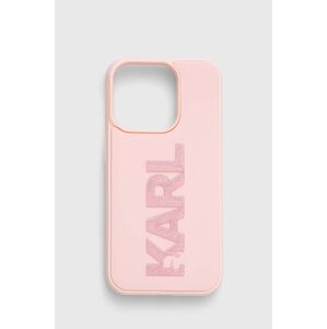 Karl Lagerfeld telefon tok iPhone 15 Pro 6.1" rózsaszín