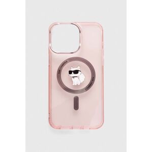 Karl Lagerfeld telefon tok iPhone 15 Pro Max 6.7" rózsaszín