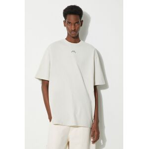 A-COLD-WALL* pamut póló Essential T-Shirt bézs, férfi, nyomott mintás, ACWMTS177