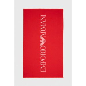 Emporio Armani Underwear pamut törölköző piros