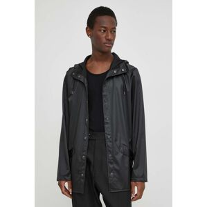 Rains rövid kabát 12010 Jackets fekete, átmeneti