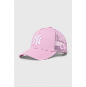 New Era baseball sapka rózsaszín, nyomott mintás, NEW YORK YANKEES