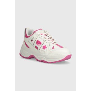 Chiara Ferragni bőr sportcipő Eyefly Sneakers rózsaszín, CF3305_285