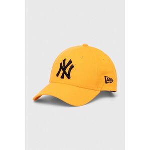 New Era pamut baseball sapka narancssárga, nyomott mintás, NEW YORK YANKEES