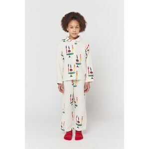 Bobo Choses gyerek pamut pizsama bézs, mintás