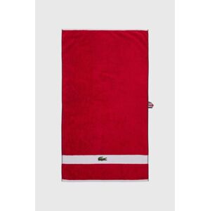 Lacoste pamut törölköző L Casual Rouge 55 x 100 cm
