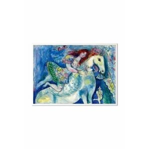 bekerezetett reprodukció vásznon Marc Chagall, Dziewczyna na koniu