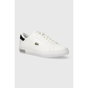 Lacoste bőr sportcipő Powercourt Logo Tongue Leather fehér, 47SMA0082