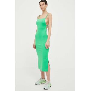 4F ruha zöld, maxi, testhezálló