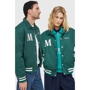 Mercer Amsterdam pamut kabát The Varsity Polo zöld, átmeneti, MEAP241010