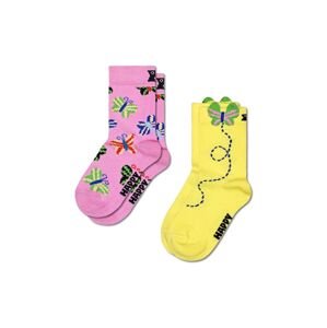 Happy Socks gyerek zokni Kids Butterfly Socks 2 pár sárga