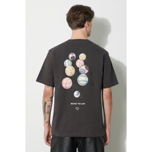 Filling Pieces pamut póló T-shirt Petanque szürke, férfi, nyomott mintás, 74434031268