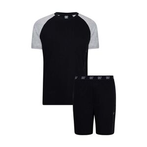 CR7 Cristiano Ronaldo pamut pizsama fekete, sima