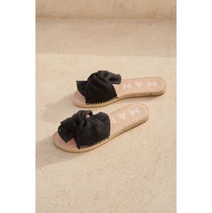 Manebi papucs La Havana Sandals With Knot fekete, női, O 7.9 JK
