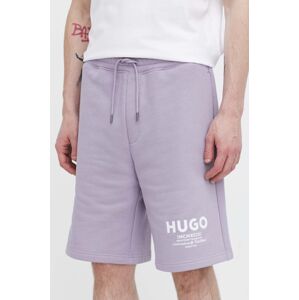 Hugo Blue pamut rövidnadrág lila