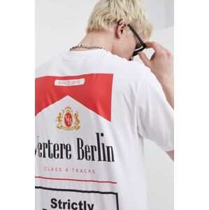Vertere Berlin pamut póló fehér, nyomott mintás, VER T194