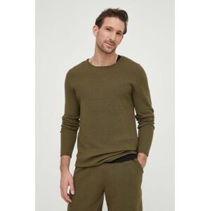 American Vintage pulóver könnyű, férfi, zöld