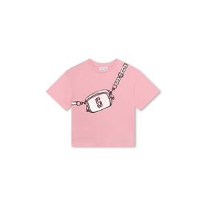 Marc Jacobs gyerek pamut póló rózsaszín