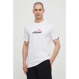 Ellesse pamut póló Trea T-Shirt fehér, férfi, nyomott mintás, SHV20126
