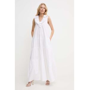 Silvian Heach pamut ruha fehér, maxi, harang alakú