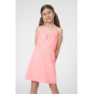 4F gyerek ruha F026 rózsaszín, mini, harang alakú