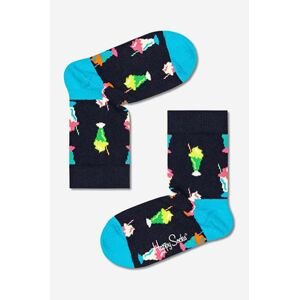 Happy Socks gyerek zokni Milkshake fekete, KMLK01-6500