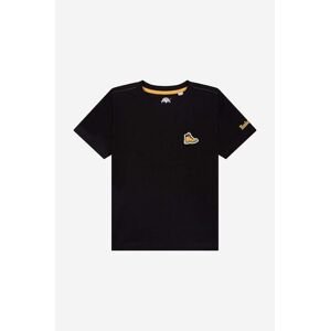Timberland gyerek pamut póló Short Sleeves Tee-shirt fekete, sima