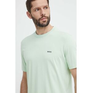 Boss Green t-shirt zöld, férfi, nyomott mintás
