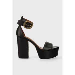 Kurt Geiger London bőr szandál Langley Mayfair Platform fekete, 1289500109, 8489900309