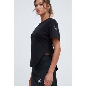 adidas by Stella McCartney t-shirt női, fekete, IN3656