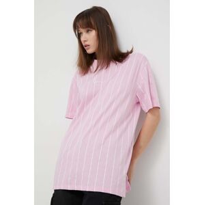 Karl Kani pamut póló női, rózsaszín