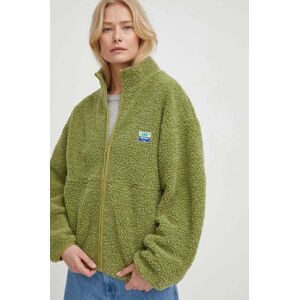 American Vintage gyapjú pulóver zöld, nyomott mintás