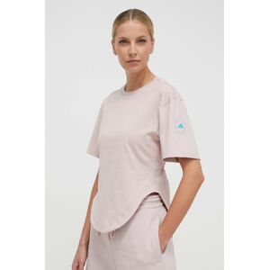 adidas by Stella McCartney t-shirt női, rózsaszín, IN3657