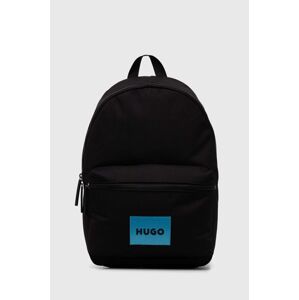 HUGO hátizsák fekete, férfi, nagy, nyomott mintás, 50516636