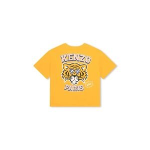 Kenzo Kids gyerek pamut póló sárga