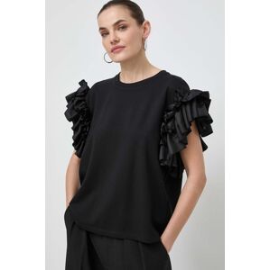 Custommade t-shirt Moniq női, fekete, 999140106