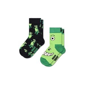 Happy Socks gyerek zokni Kids Dino Socks 2 pár zöld