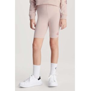 Calvin Klein Jeans gyerek rövidnadrág rózsaszín, nyomott mintás