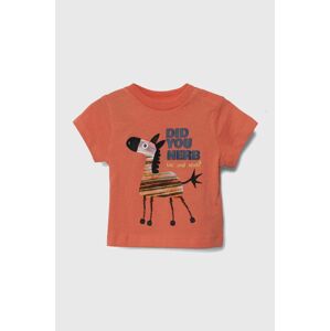 zippy baba pamut póló narancssárga, nyomott mintás