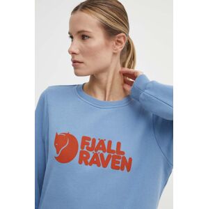 Fjallraven pamut melegítőfelső Fjällräven Logo Sweater női, nyomott mintás, F84143