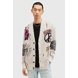 AllSaints pamut kardigán MOTIVE CARDIGAN M001KA